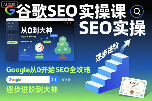 谷歌SEO实操课,Google从0开始SEO全攻略,逐步进阶到大神(更新26年)-90网_网创项目平台_网络项目资源网-90wang.com